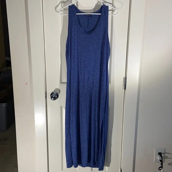 GAP | Dresses | Gap Blue Cotton Tank Maxi Dress Size Ps | Poshmark